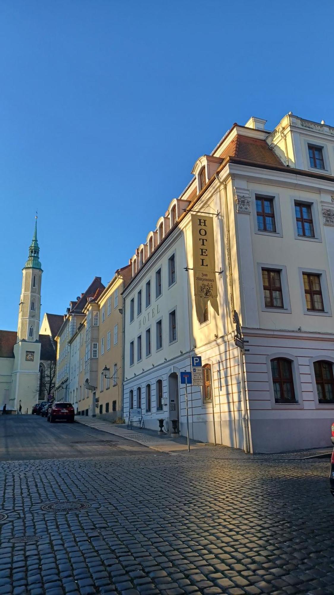 Hotel Zum Kloetzelmoench Görlitz Exteriör bild
